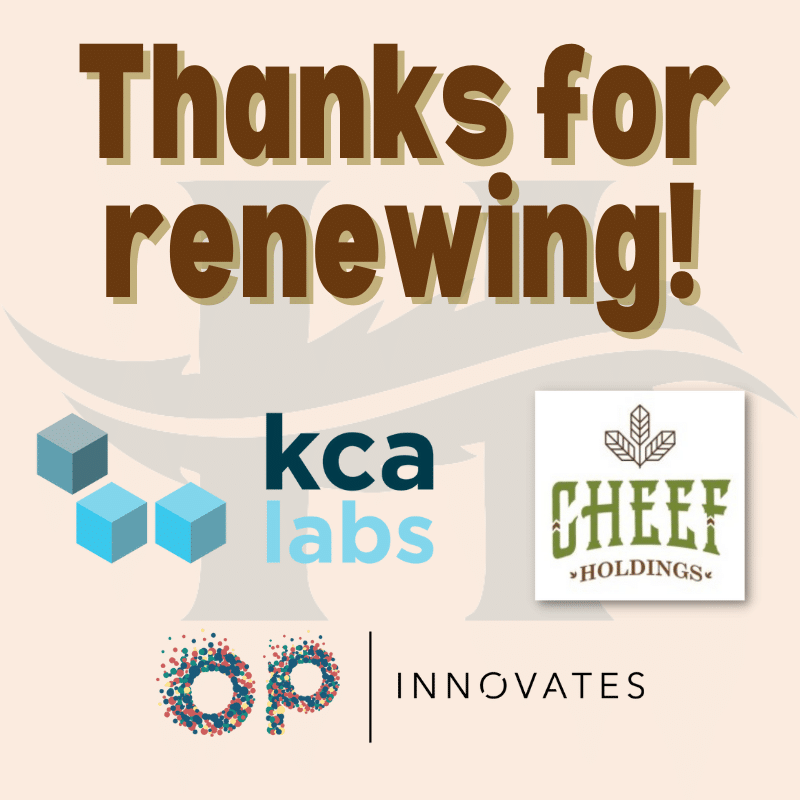 Thanks to OP Innovates, Cheef Holdings, and KCA Labs for renewing their HIA memberships!